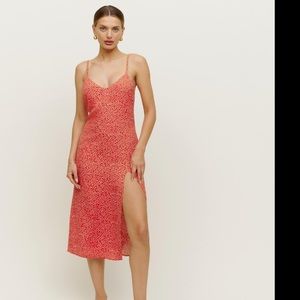 Reformation Crimini Dress in Red